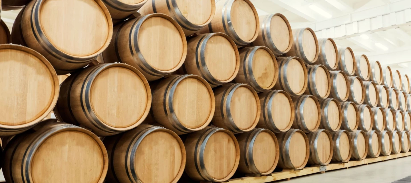 Wine cellar of Château Saint-Pierre, a wine estate in Var